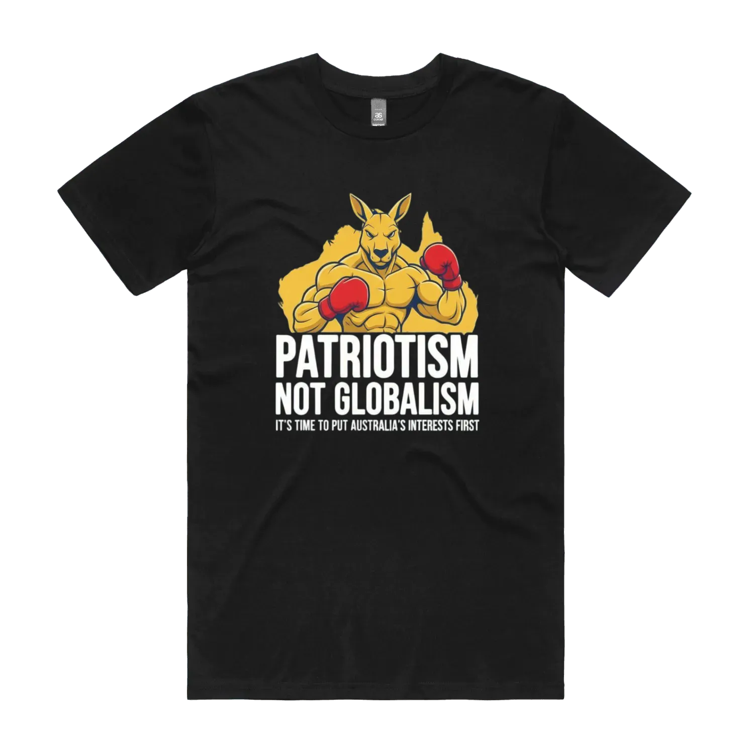 Black front flat lay