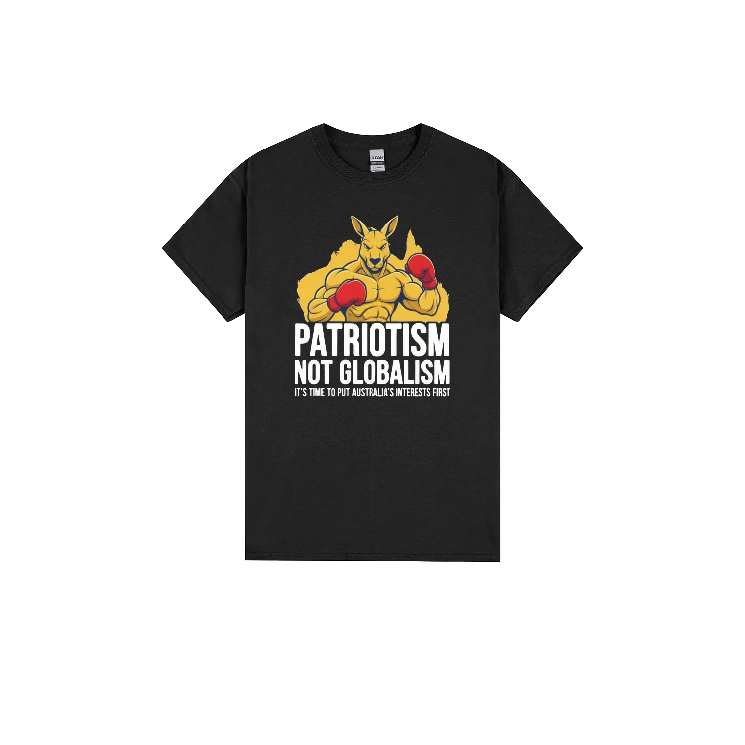 Black front flat lay